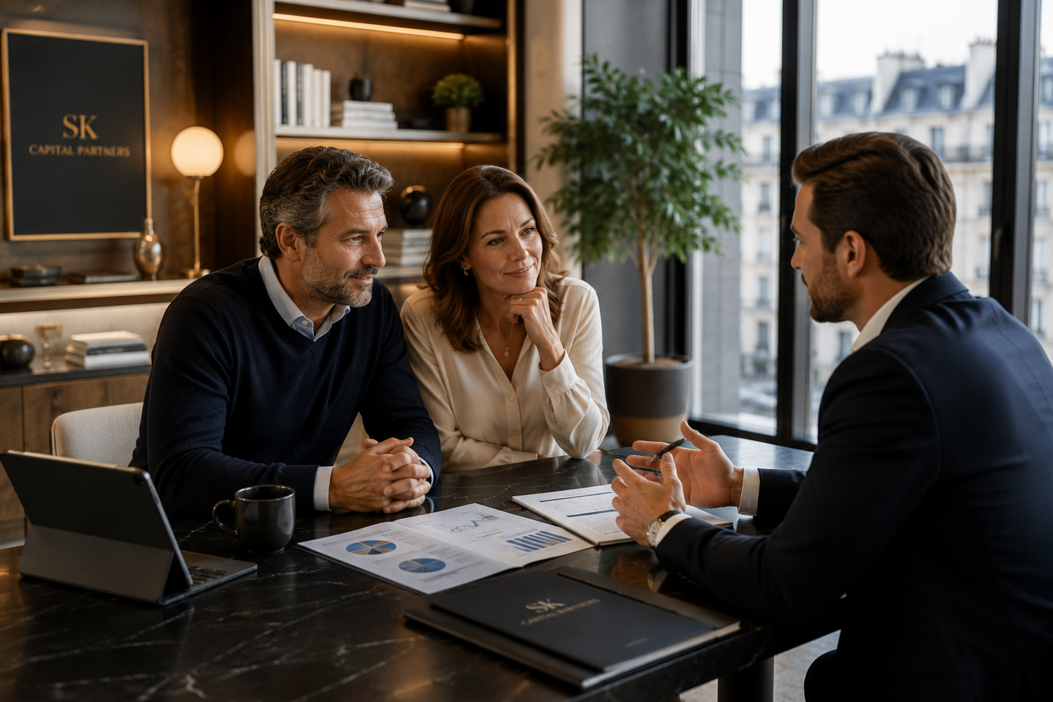 Réunion avec un conseiller — relation de confiance